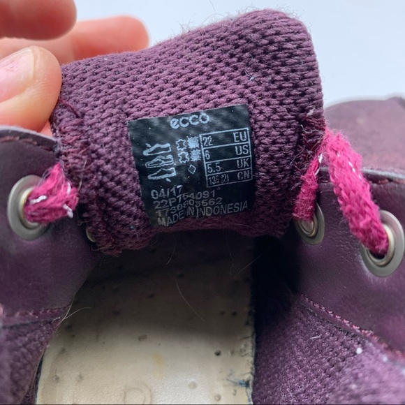 ECCO Toddler girl purple shoes size 6 - Picture 6 of 7
